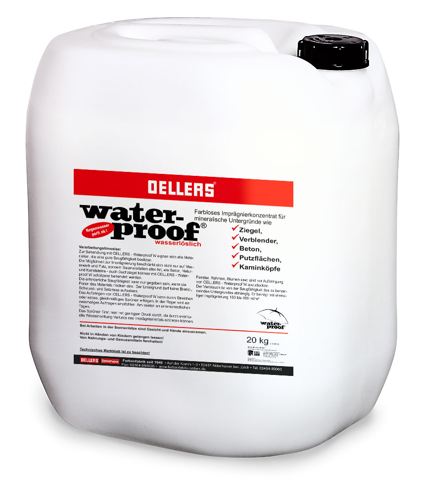 161122_waterproof_wasserloeslich_20liter_1000x1000 OELLERS Waterproof Fassadenimprägierung
