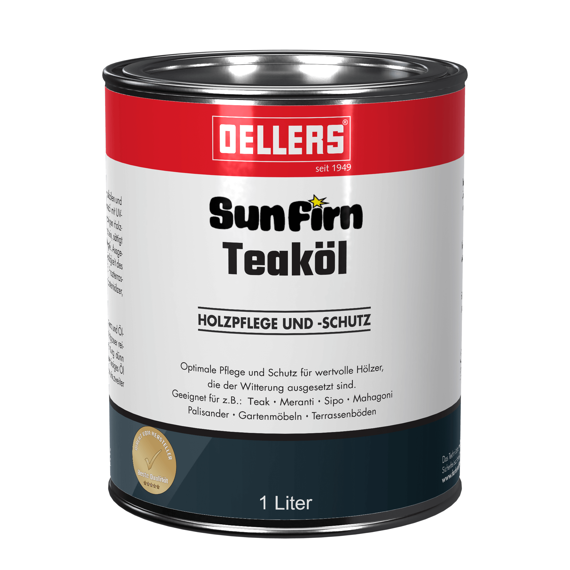 1 Liter OELLERS SunFirn Teaköl Dose 1 Liter OELLERS SunFirn Teaköl
