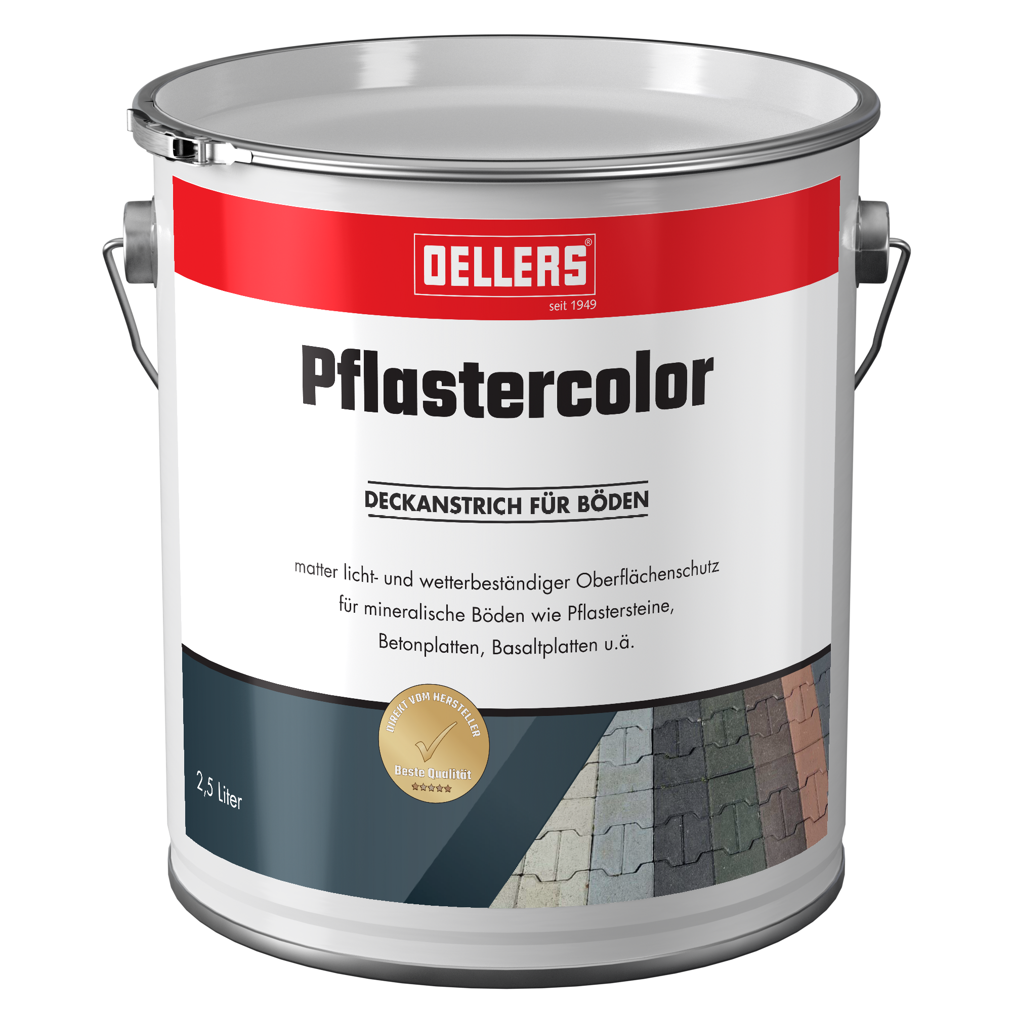 2,5 Liter Pflastercolor OELLERS Eimer 2,5 Liter Pflastercolor OELLERS