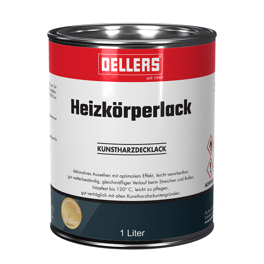 1 Liter OELLERS Heizkörperlack Dose 1 Liter OELLERS Heizkörperlack