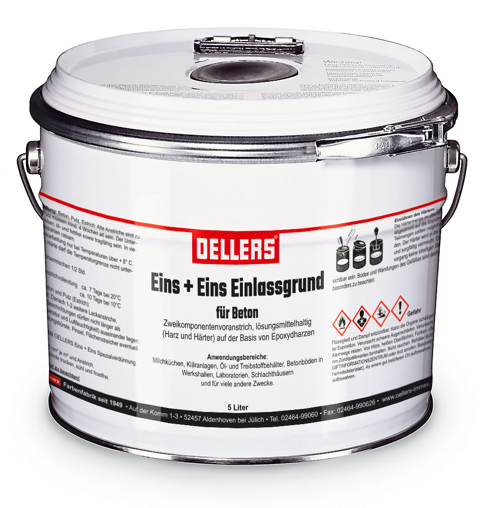 5 Liter OELLERS 1 + 1 Einlassgrund Ringeimer 5 Liter OELLERS 1 + 1 Einlassgrund