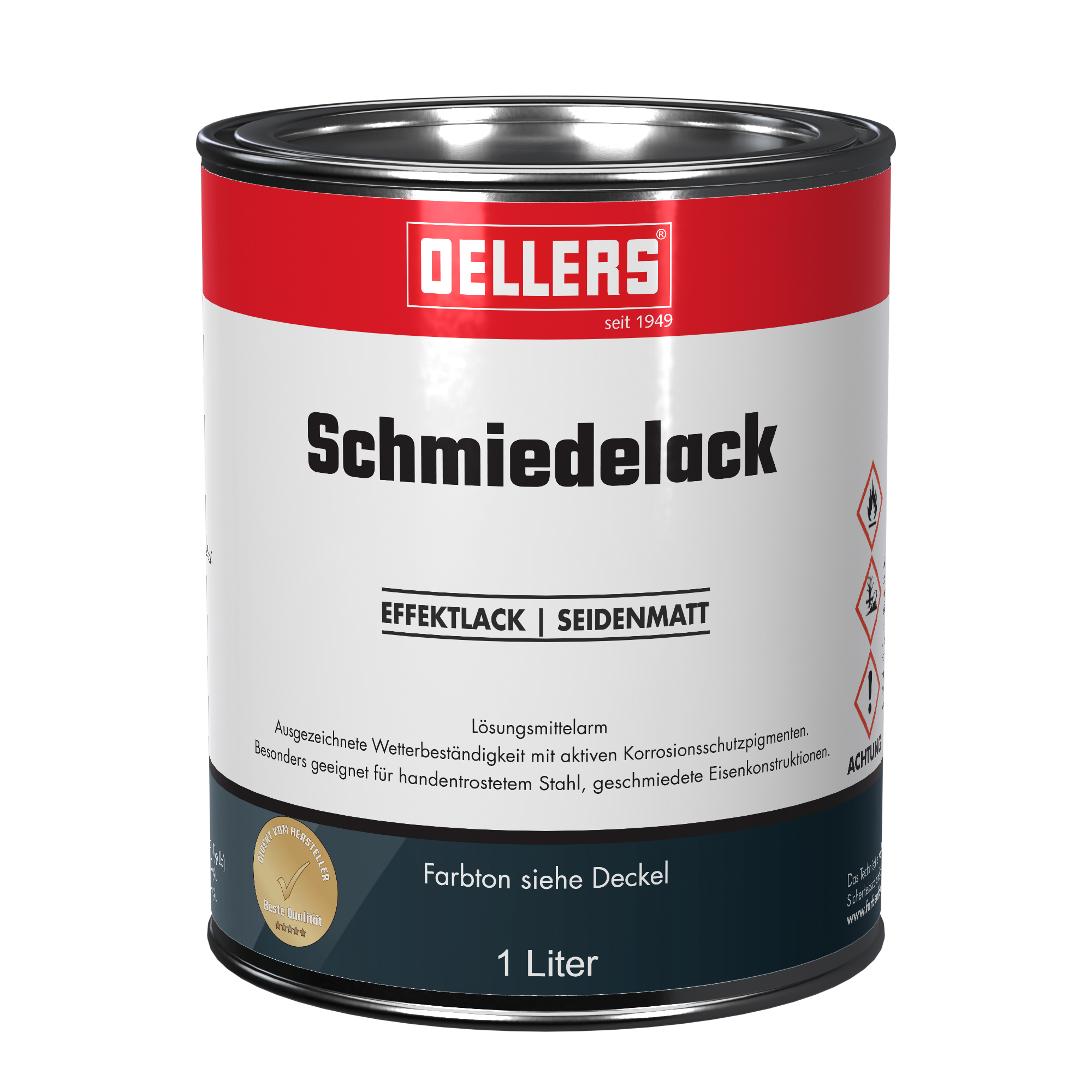 1 Liter Schmiedelack OELLERS Dose 1 Liter Schmiedelack OELLERS