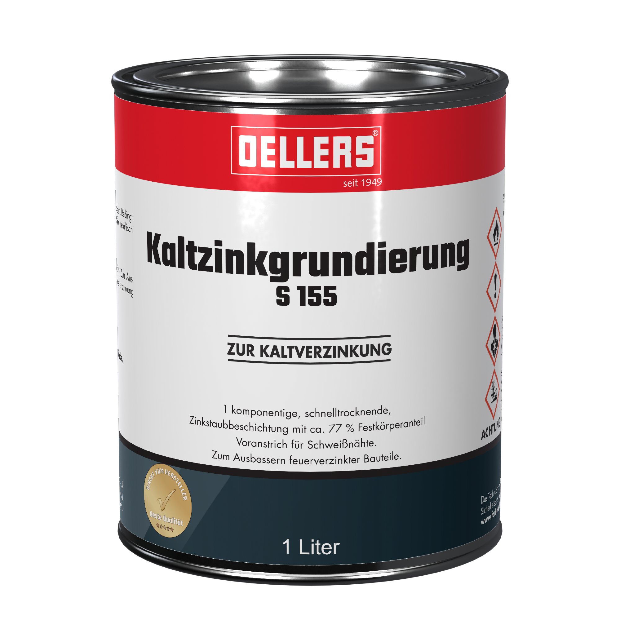 1 Liter Kaltzinkgrundierung S 155 OELLERS Dose 1 Liter Kaltzinkgrundierung S 155 OELLERS